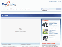 Tablet Screenshot of cornille-sa.com